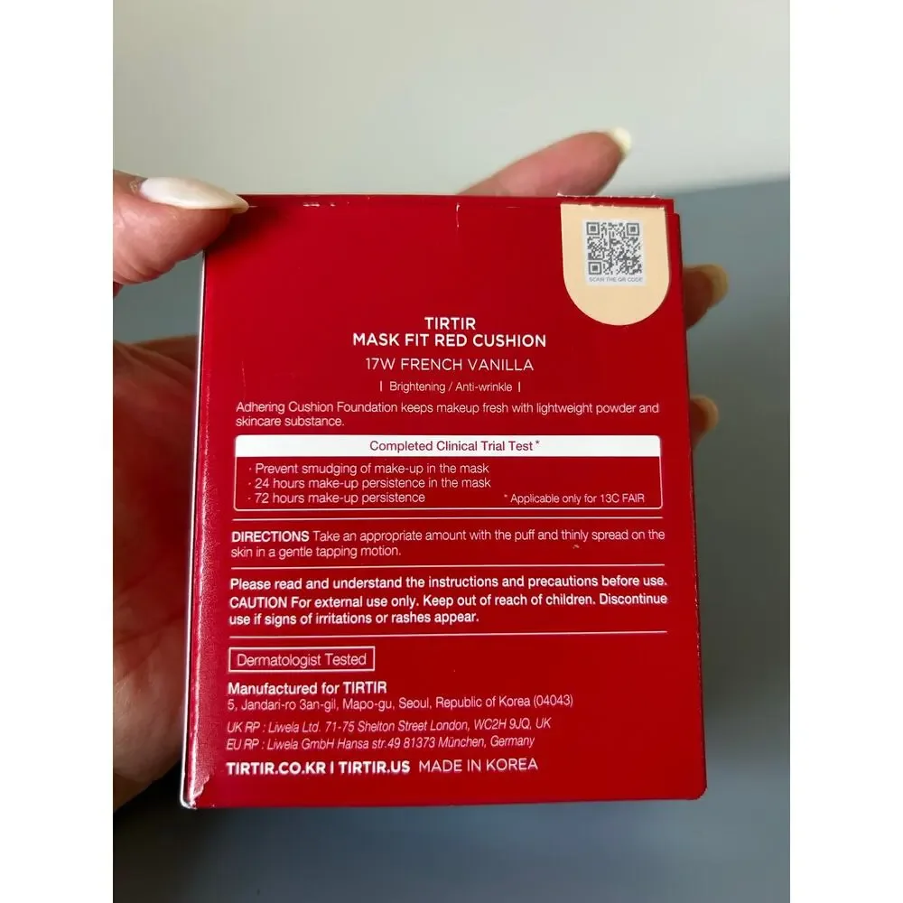Tirtir Mask Fit Red Cushion Foundation 17W French Vanilla brand new